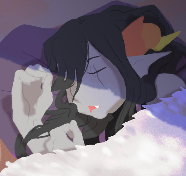 flat color half body